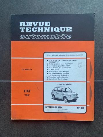 Revue Technique Automobile de la Fiat 126, Livres, Enlèvement ou Envoi, Comme neuf