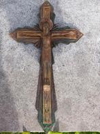 bronzen kruis h 30 cm. br 18 cm, Antiek en Kunst, Antiek | Religieuze voorwerpen, Ophalen of Verzenden
