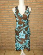 robe femme t.38 bleue et brune, Comme neuf, Taille 38/40 (M), Bleu, Enlèvement ou Envoi
