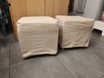 Pouf Ikea beige clair (2), Ophalen, Hout, Minder dan 50 cm, Gebruikt