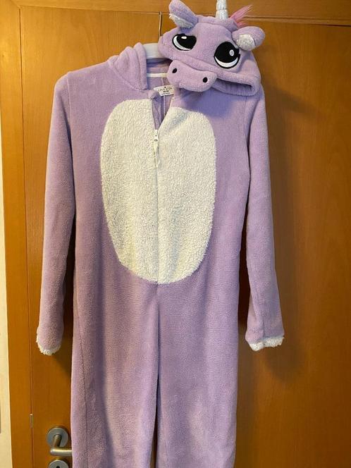 Eenhoorn onesie Lola & Liza 134-140, Kinderen en Baby's, Kinderkleding | Maat 134, Gebruikt, Jongen of Meisje, Nacht- of Onderkleding