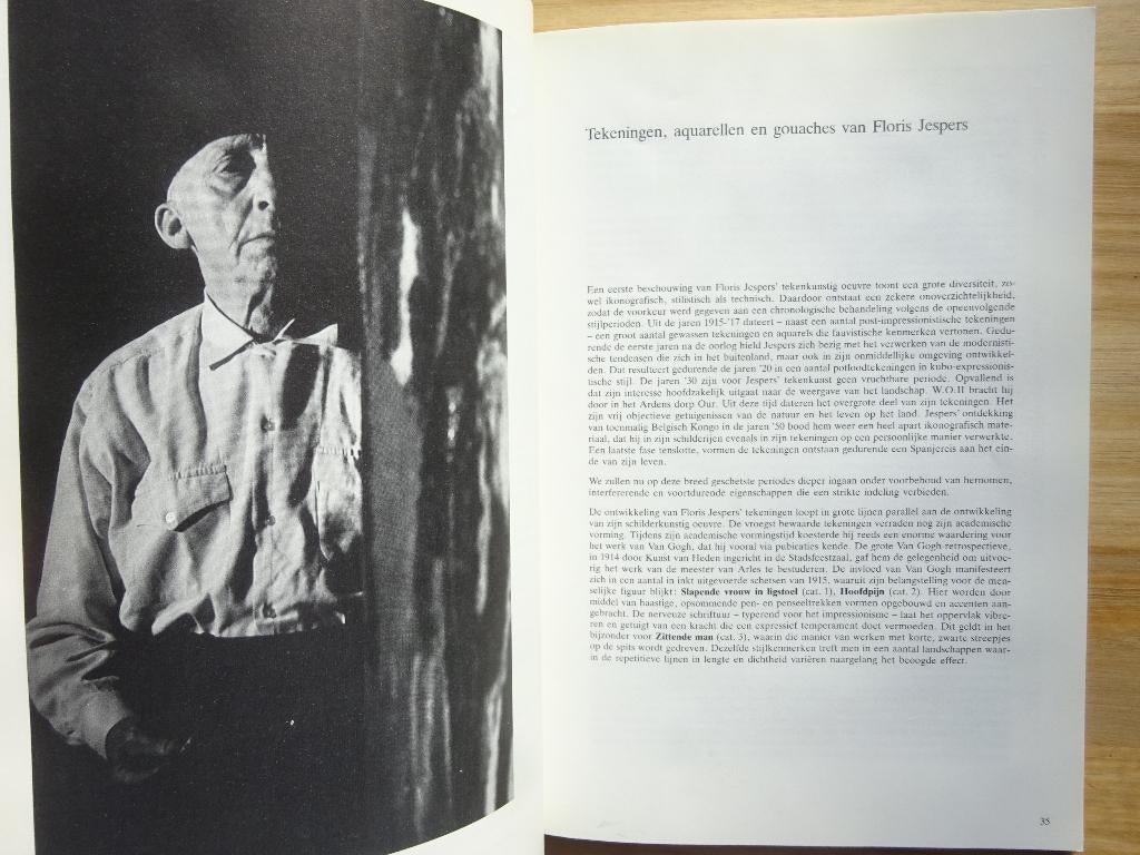 Floris Jespers, 1988, Sint-Niklaas, Oostende, Hasselt, Enlèvement ou Envoi, Utilisé, Peinture et dessin