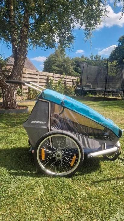 Croozer Kid for 1, Fietsen en Brommers, Fietsaccessoires | Aanhangwagens en Karren, Gebruikt, Kinderkar, 40 tot 60 kg, Opvouwbaar