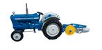Charrue Britains 9527 Ford 5000 avec 3 ciseaux 1:32, Enlèvement ou Envoi, Comme neuf, Tracteur et Agriculture, Britains
