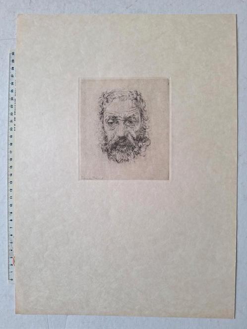 Ets Charles Mertens "De vagebond", Antiek en Kunst, Kunst | Etsen en Gravures, Ophalen of Verzenden