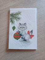 4 vintage kerstkaarten + enveloppen, Ophalen of Verzenden, Zo goed als nieuw