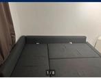 Canapé convertible angle+rangement gris Foncés., Maison & Meubles, Chambre à coucher | Lits boxsprings, 70 cm ou moins, Queen size