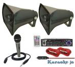 Complete 12 Volt omroep installatie voor op de Auto E-P113, Auto diversen, Autospeakers, Ophalen of Verzenden, Nieuw