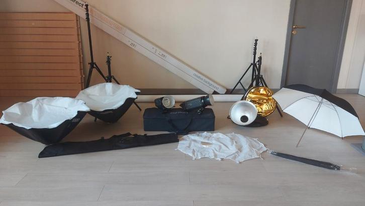 Matériel de studio, Audio, Tv en Foto, Fotografie | Fotostudio en Toebehoren, Zo goed als nieuw, Complete fotostudio, Ophalen