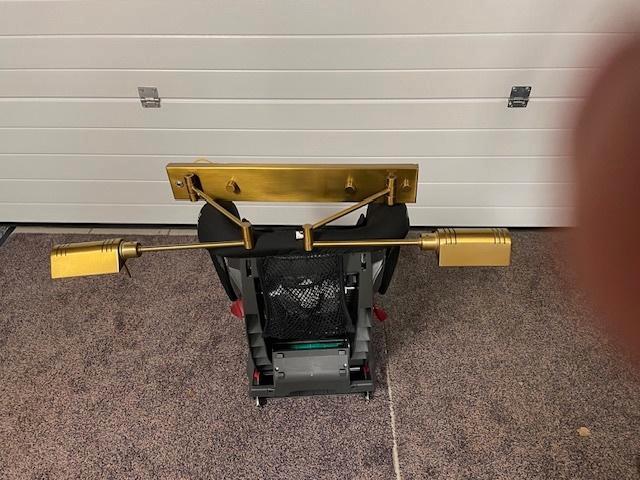 Halogeen wand(lees)lamp voor boven bed met dimmer, Huis en Inrichting, Lampen | Wandlampen, Gebruikt, Metaal, Ophalen