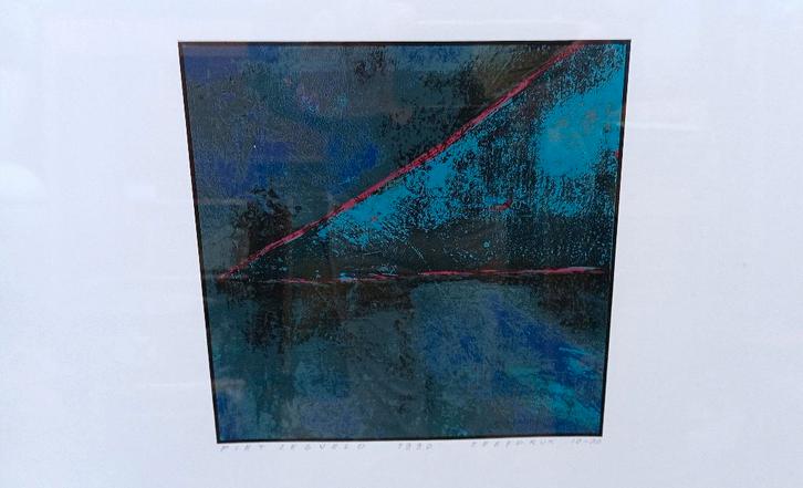 PIET ZEGVELD 1990 zeefdruk 10-20 kunstwerk, Antiek en Kunst, Kunst | Litho's en Zeefdrukken, Ophalen of Verzenden