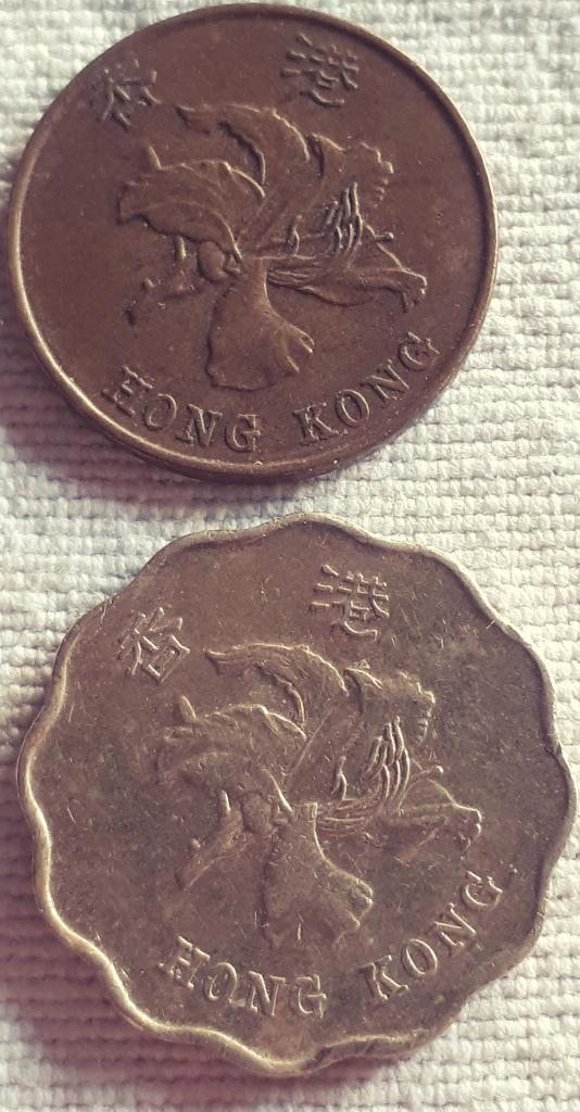 2 x HONGKONG: 10 CENT 1997+20 CENT 1998 KM 66 & 67 XF/UNC, Postzegels en Munten, Munten | Azië, Setje, Oost-Azië, Verzenden