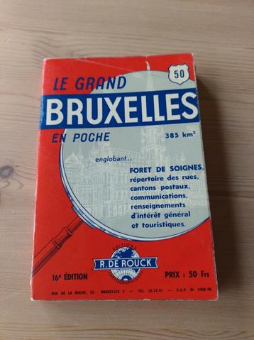 Kaart Brussel in pocket formaat  beschikbaar voor biedingen