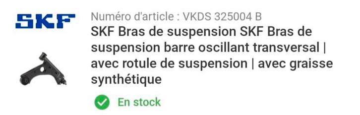SKF draagarm, corsa D (2006 tot 2014) 1,3L CDTI 95CH, Auto's, Opel, Particulier, Corsa, Ophalen of Verzenden