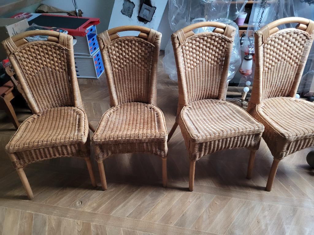 Stoelen, Huis en Inrichting, Stoelen, Ophalen, Gebruikt, Overige kleuren, Riet of Rotan