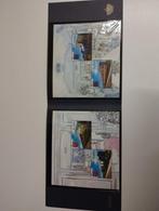 2 postzegelblokken van de Belgische spoorwegen kleur verschi, Antiek en Kunst, Ophalen