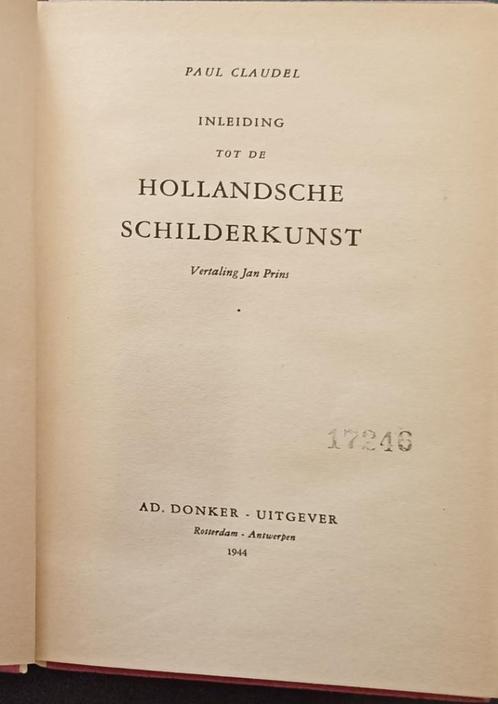 Inleiding tot de Hollandsche schilderkunst, Boeken, Kunst en Cultuur | Beeldend, Zo goed als nieuw, Schilder- en Tekenkunst, Ophalen