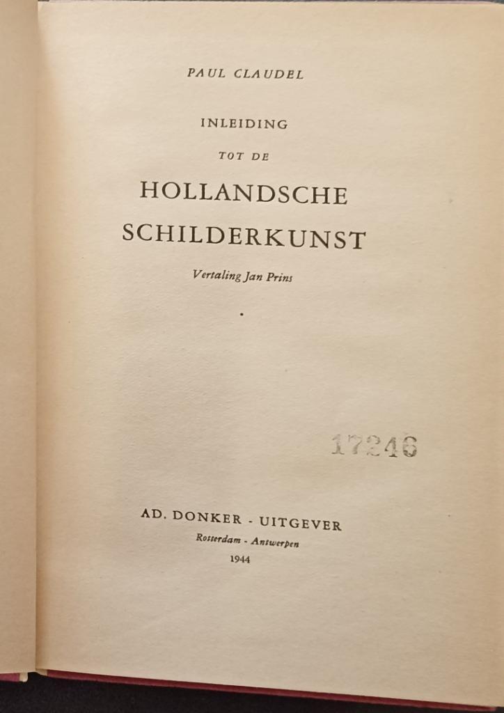 Inleiding tot de Hollandsche schilderkunst, Boeken, Kunst en Cultuur | Beeldend, Zo goed als nieuw, Schilder- en Tekenkunst, Ophalen