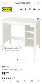 Bureau ikea blanc, Maison & Meubles, Bureaux, Enlèvement, Comme neuf, Bureau