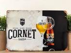 Metalen reclamebord Cornet, Ophalen of Verzenden, Reclamebord