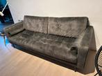 Groen fluwelen sofa 220cm, Huis en Inrichting, Zetels | Zetels, Ophalen, Gebruikt, Driepersoons, 75 tot 100 cm
