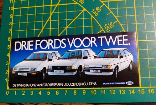 Sticker Ford Fiesta, Escort en Sierra jaren '80, Collections, Autocollants, Enlèvement ou Envoi