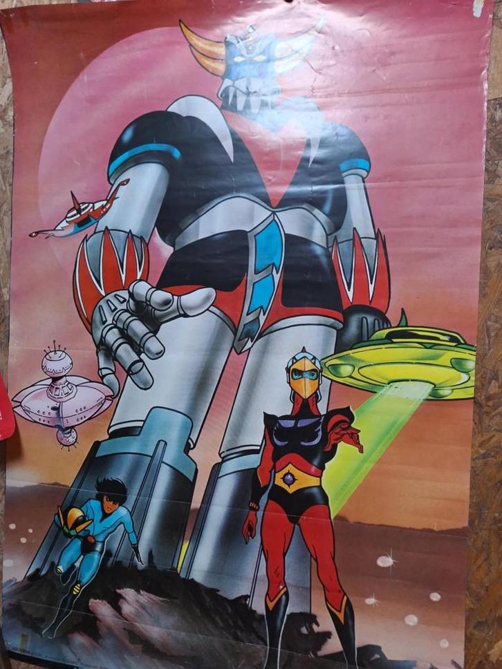 goldorak: poster (100 cm x 70 cm), Verzamelen, Posters, Gebruikt, Film en Tv, Deurposter of groter, Rechthoekig Staand, Ophalen of Verzenden