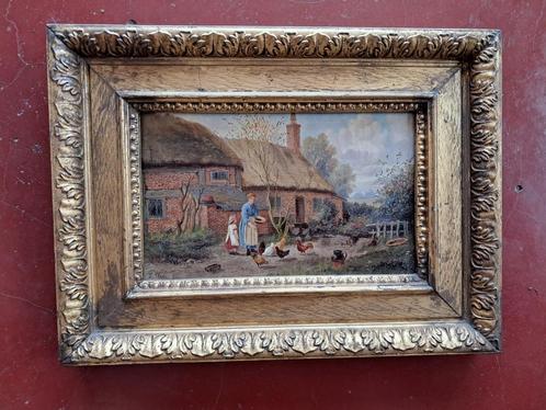 SCHILERIJ "R. WANE " 1877, Antiek en Kunst, Kunst | Schilderijen | Klassiek, Ophalen