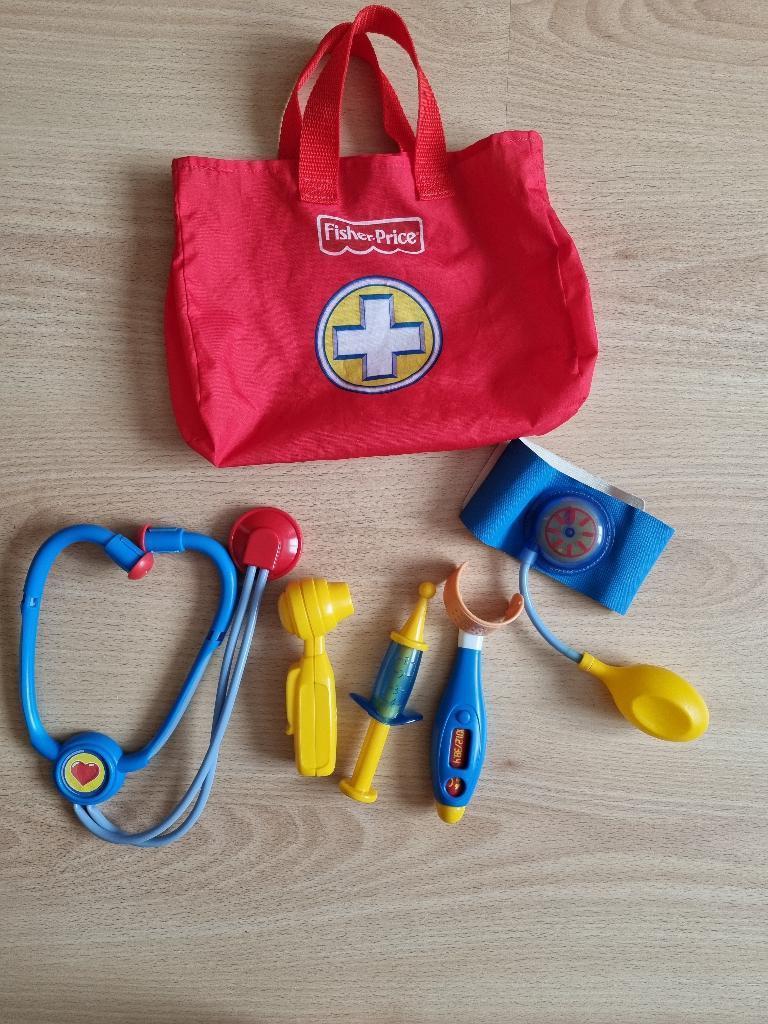 Fisher-Price dokterset, Ophalen of Verzenden, Gebruikt, Speelset