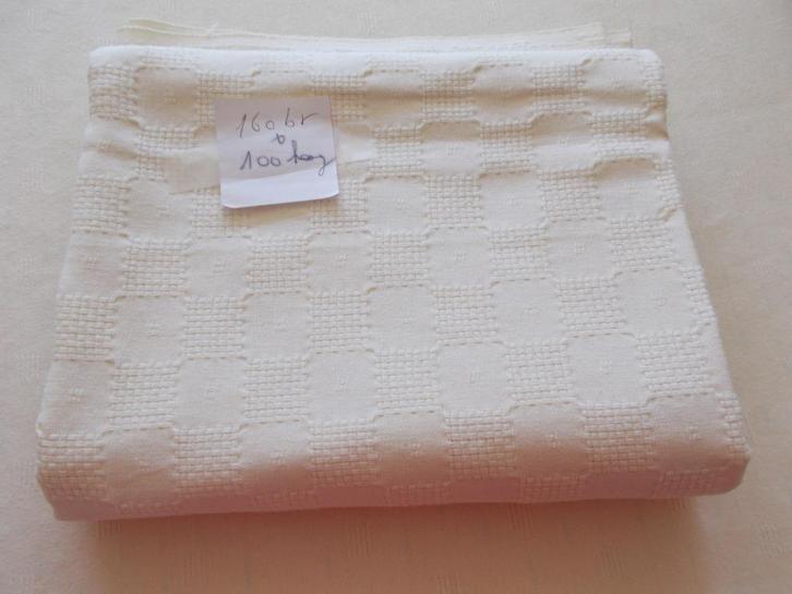 2 stukken borduurstof+7 opnaaiemblemen, Hobby en Vrije tijd, Stoffen en Lappen, Nieuw, Wit, Ophalen of Verzenden