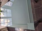 Glazen tafel 150  90cm, Ophalen, Gebruikt, 100 tot 150 cm, 50 tot 100 cm