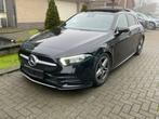 Mercedes A 180 d AMG LINE PANORAMADAK NAVI LED, Automaat, Leder en Stof, Zwart, Bedrijf