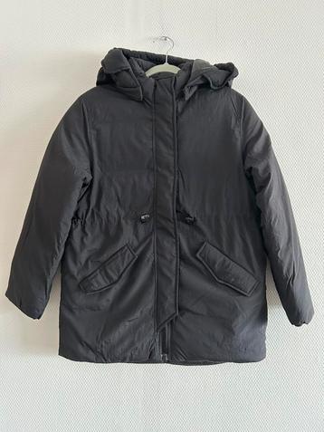 Zwarte winterjas H&M maat 146, Kinderen en Baby's, Kinderkleding | Maat 146, Meisje, H&M, Nieuw, Ophalen of Verzenden