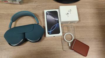 iPhone 16 pro noir + Apple AirPods Max et AirPods Pro2 ! Gar, Télécoms, Neuf, 128 GB, Enlèvement, Sans abonnement