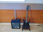 Guitare Stratocaster Cort X Black + amplificateur Roland Cub, Autres marques, Solid body, Enlèvement, Avec ampli