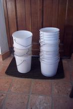 Plastiek emmertjes 5 liter, Maison & Meubles, Produits de nettoyage, Enlèvement, Seau, Bac ou Chariot à balais