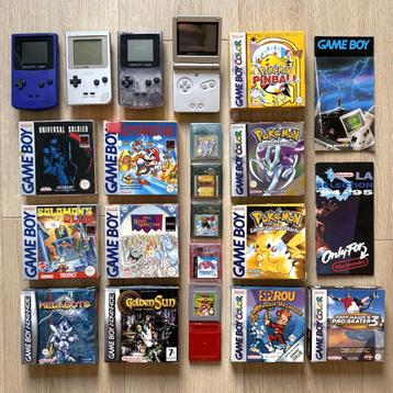 Nintendo Game Boy-consoles + spellen beschikbaar voor biedingen