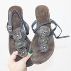 Prachtige Leren Lazamani Slippers - s7 (Maat 41) € 25,-, Slippers, Bruin, Verzenden, Lazamani