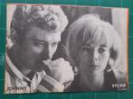 Johnny Hallyday & Sylvie Vartan - poster 25x18 - 1964, Collections, Musique, Utilisé, A4 ou plus petit, Enlèvement ou Envoi