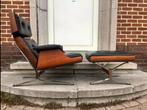 Vintage Plycraft Rosewood Lounge Chair & Ottoman ‘ 65, Enlèvement ou Envoi, Utilisé