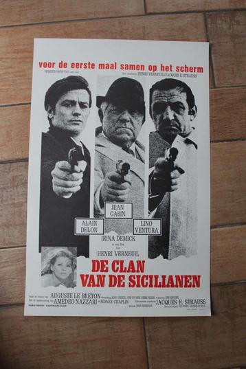 filmaffiche Alain Delon le clan des siciliens filmposter beschikbaar voor biedingen