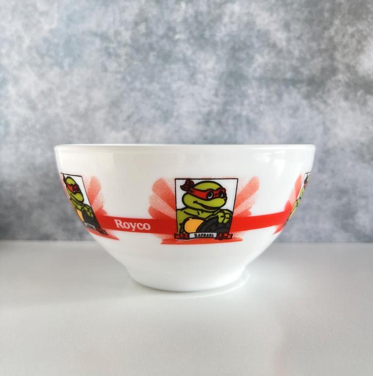 Bol Tortues Ninja Raphaël Arcopal Royco, Antiquités & Art, Antiquités | Services (vaisselle) pièces, Enlèvement ou Envoi