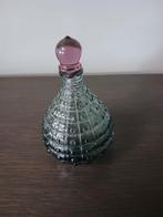 Vintage parfumflesje in bobbelglas., Ophalen of Verzenden