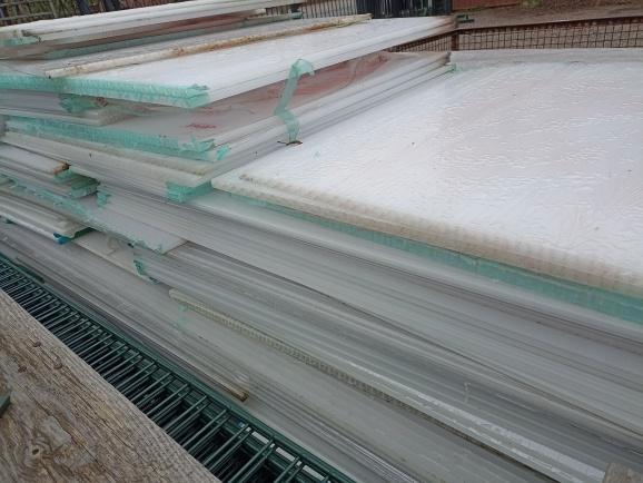 feuilles de polycarbonate, Bricolage & Construction, Plaques & Panneaux, Comme neuf, Autres matériaux, Moins de 20 mm, Enlèvement