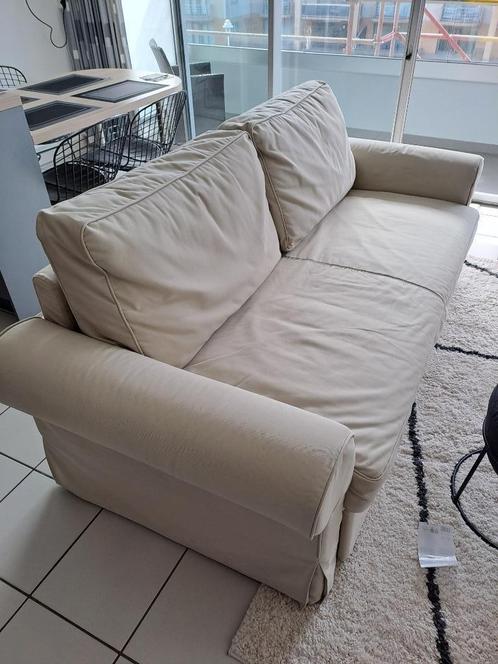 Slaapzetel Ikea, Huis en Inrichting, Slaapkamer | Slaapbanken, Gebruikt, 160 cm, 200 cm, Tweepersoons, Beige, Ophalen
