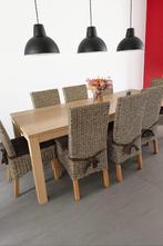 Complete eetkamer, Huis en Inrichting, Ophalen, Zo goed als nieuw, Modern, 8 stoelen of meer