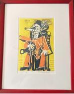 Originele litho  van Picasso: "The Musketeer" handgesigneerd, Antiek en Kunst, Kunst | Schilderijen | Abstract, Ophalen of Verzenden