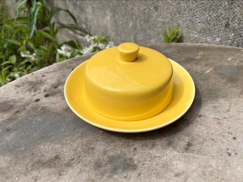 Vintage boterpot Villeroy & Boch geel, Antiek en Kunst, Antiek | Servies los, Ophalen of Verzenden