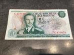 10 francs luxembourgeois 1967, Timbres & Monnaies, Billets de banque | Europe | Billets non-euro, Enlèvement ou Envoi