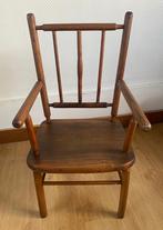 Chaise enfant vintage en bois massif avec accoudoir, Antiquités & Art, Enlèvement
